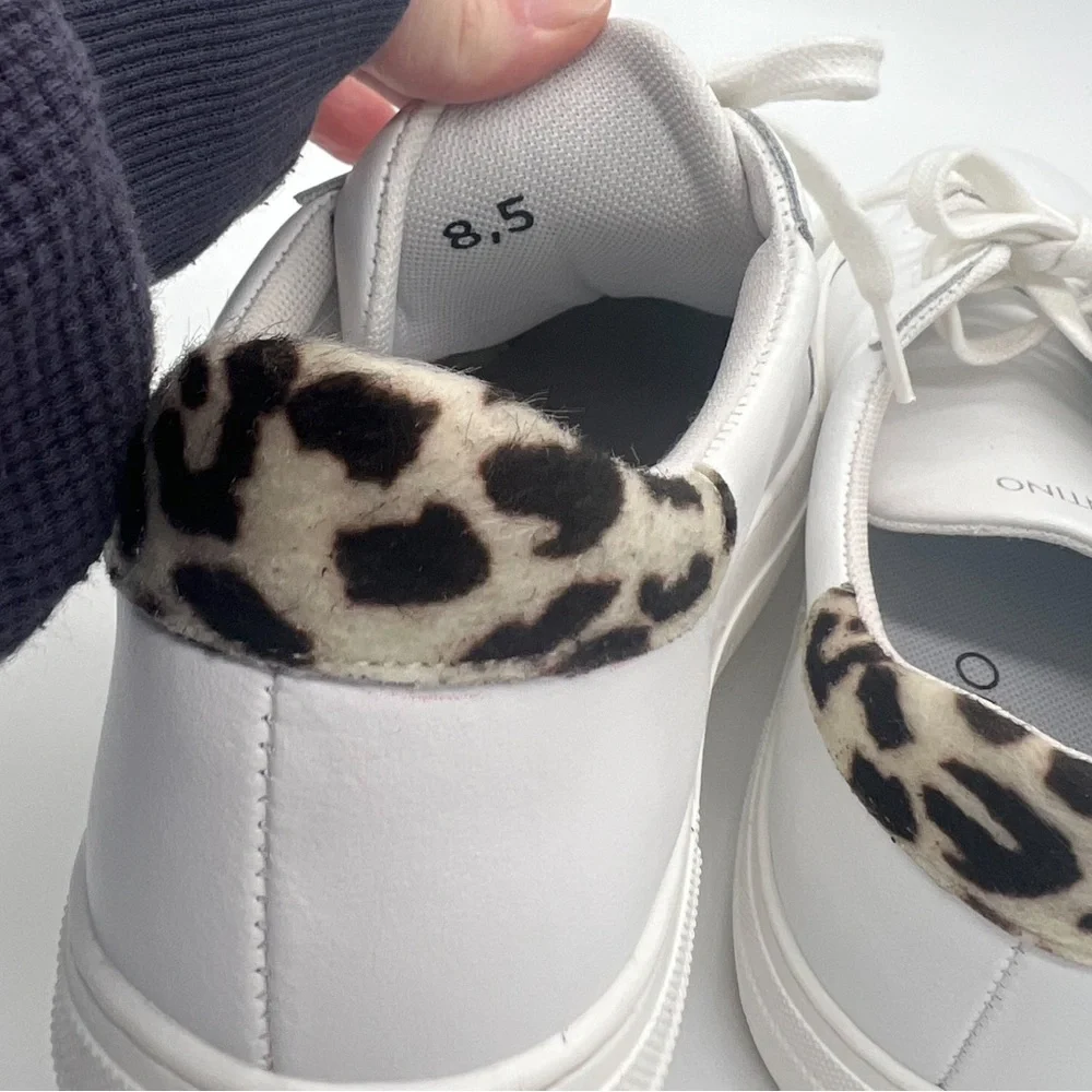 Valentino Women's White and Gray Sneakers - Picture 6 of 10